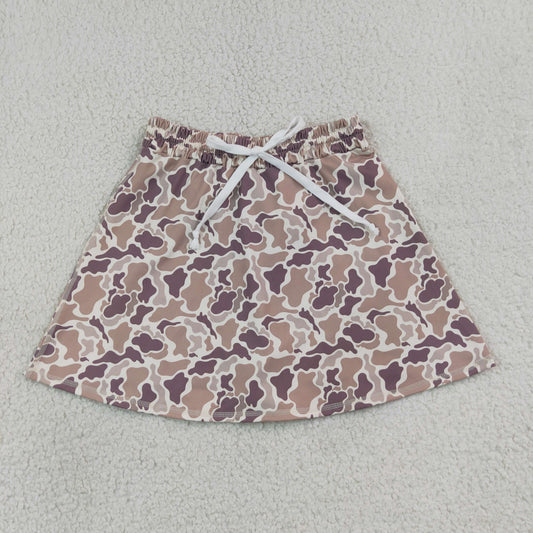 GLK0314 Yoga Camo Skorts Adult Women Skirt