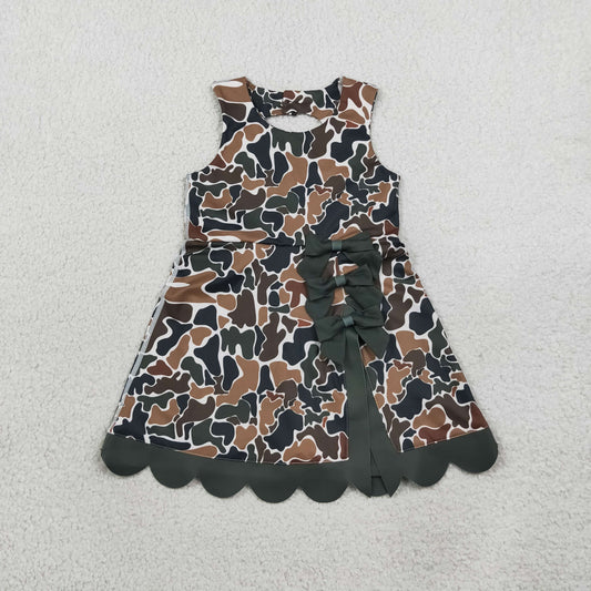 preorder Samples GSD4229 Yoga Camo Bows Skorts Sleeveless Girls Set