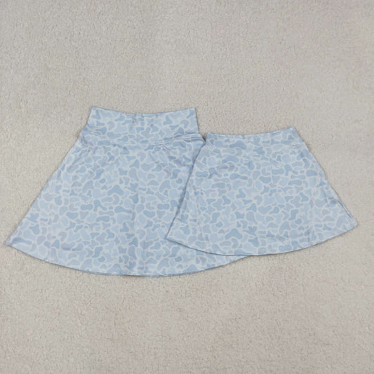mama and me yoga camo skort skirts RTS sibling clothes