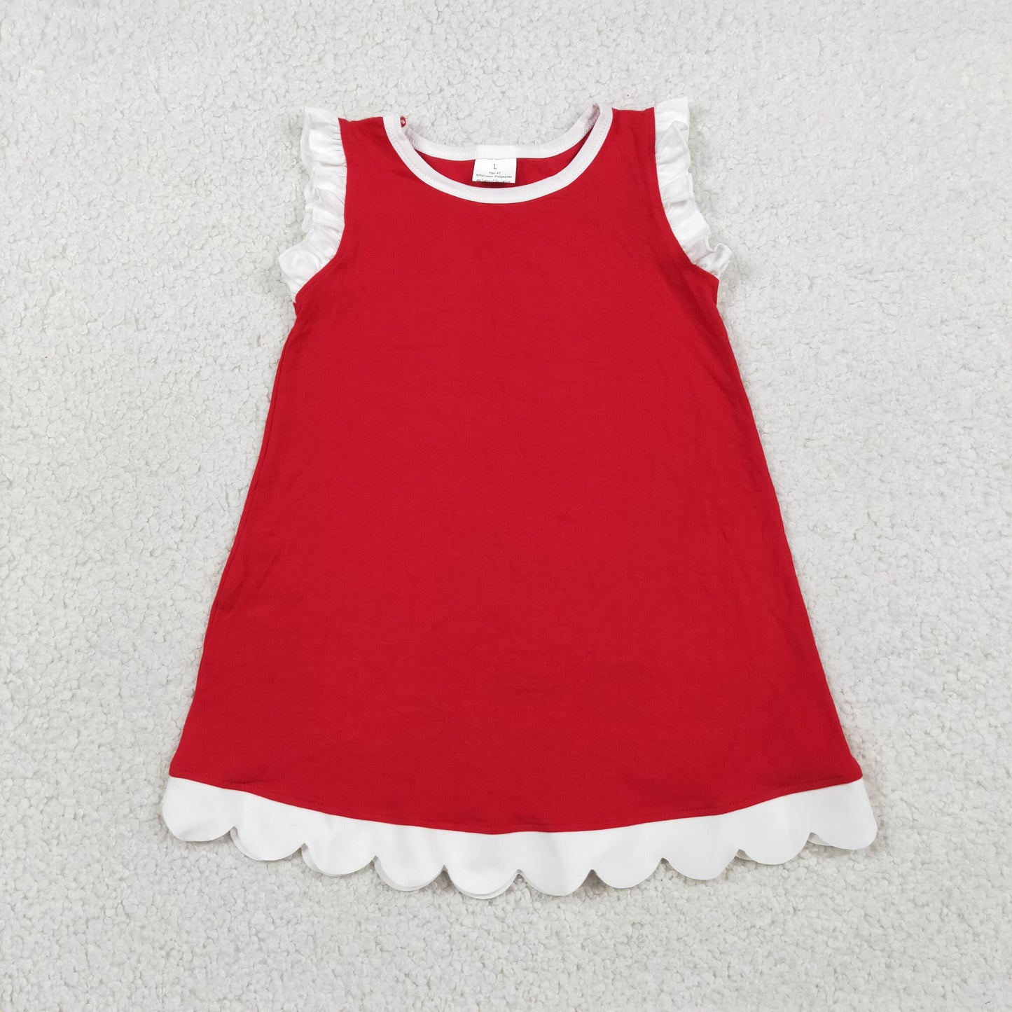 GSD4047 Red Sleeveless Girls Dress