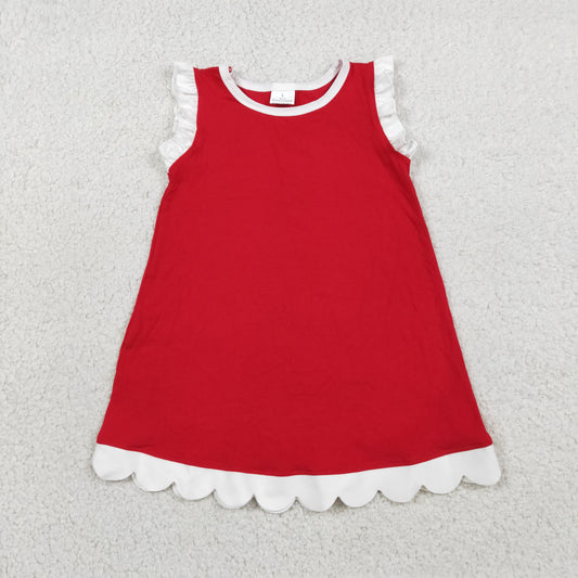 GSD4047 Red Sleeveless Girls Dress