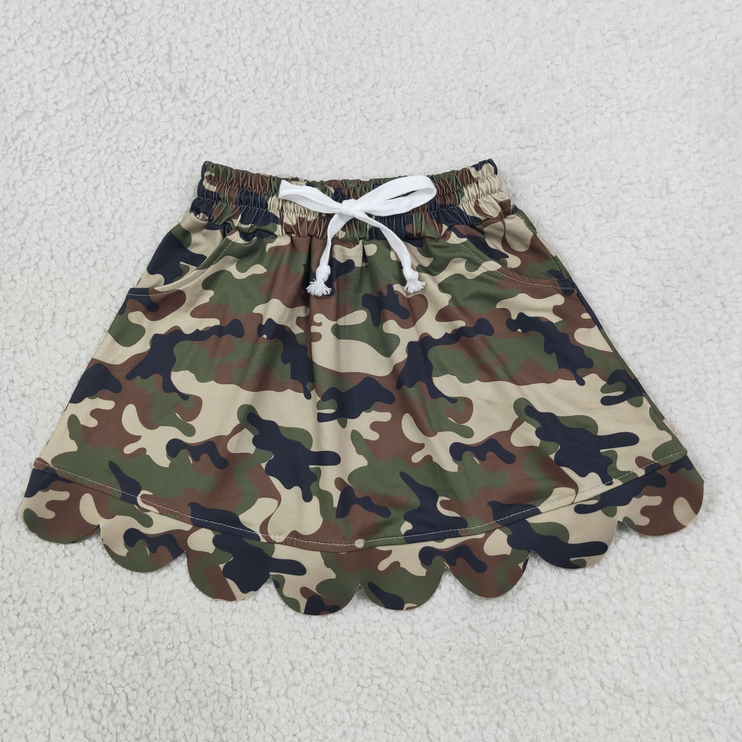GLK0303 Scallop Hunting Camo Skorts Girls Skirt