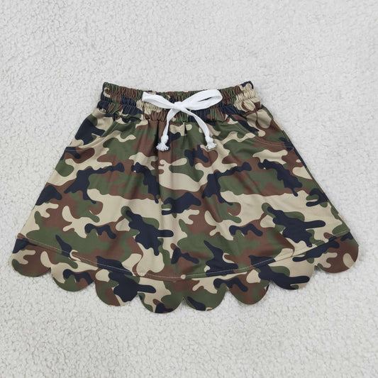 GLK0303 Scallop Hunting Camo Skorts Girls Skirt
