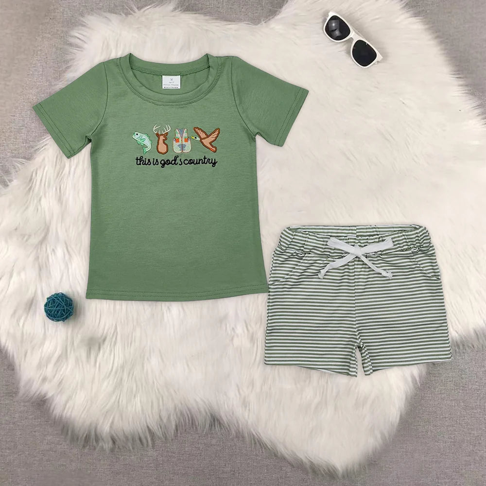 Embroidery this is god's country RTS Sibling Clothes