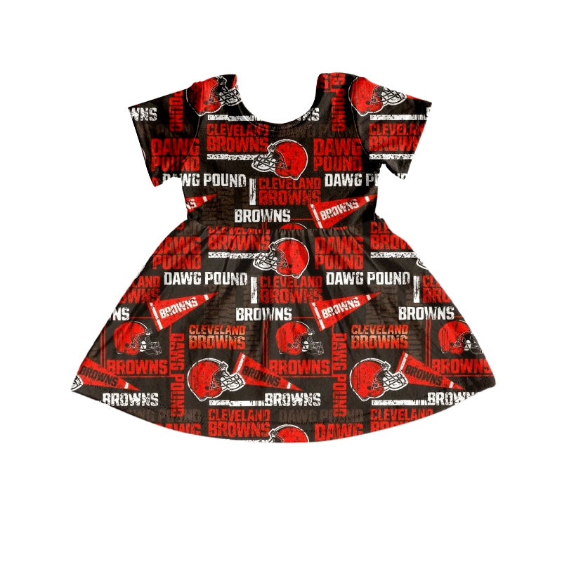 custom S 8.9 Red short sleeve girls dress