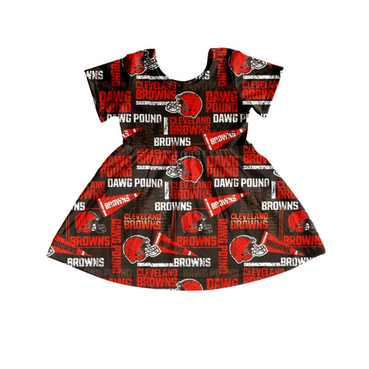 custom S 8.9 Red short sleeve girls dress