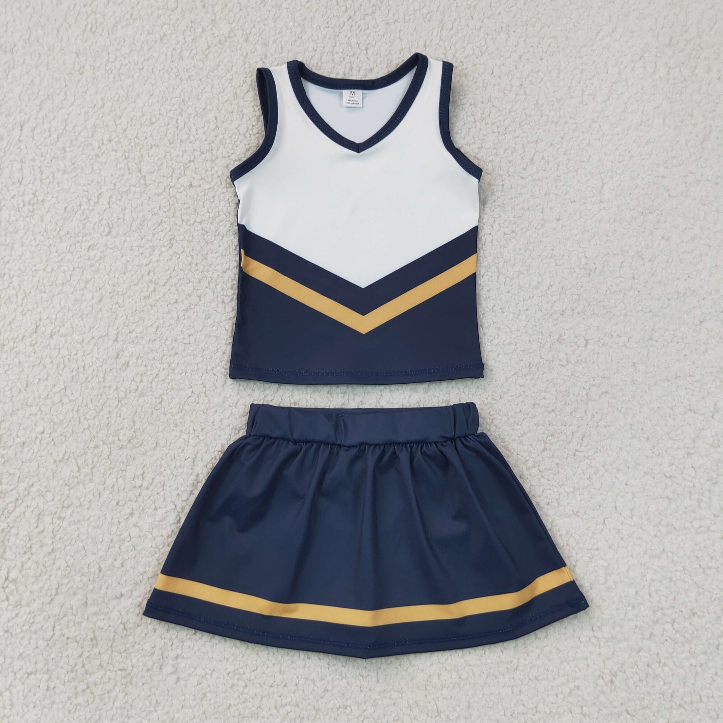 GSD4189 Navy Blue Sleeveless Skorts Girls Set