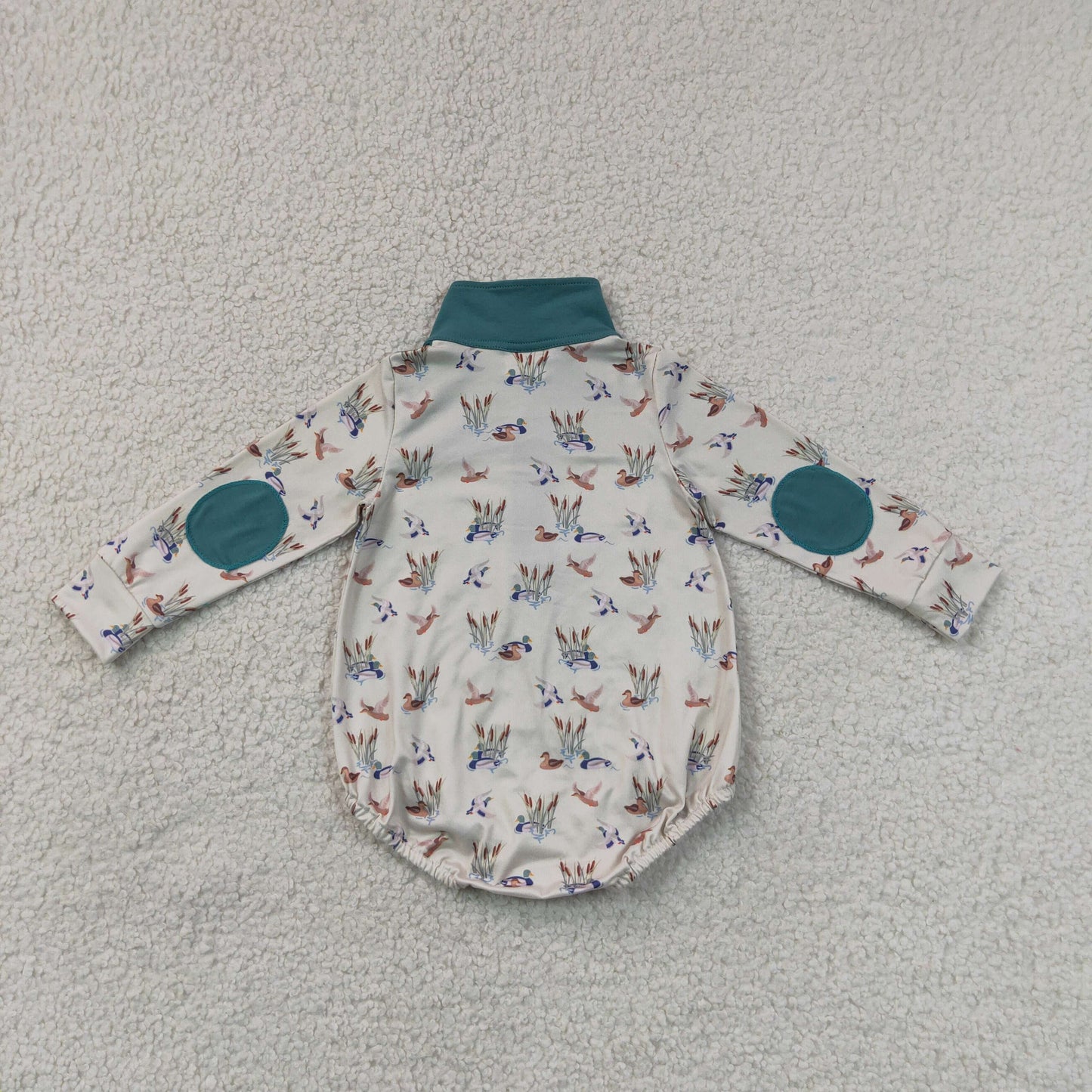 LR3052 Hunting Style Long Sleeve Boys Romper