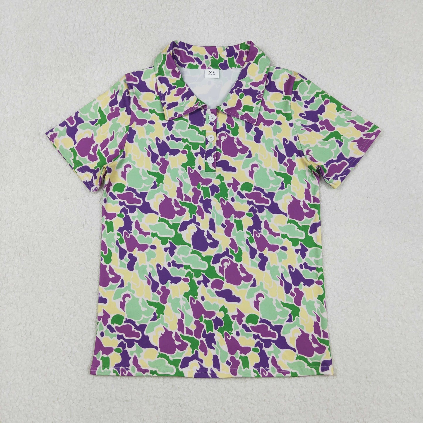 BT1452 Mardi Gras short sleeve adult man top