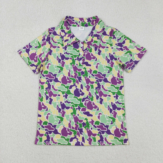 BT1452 Mardi Gras short sleeve adult man top