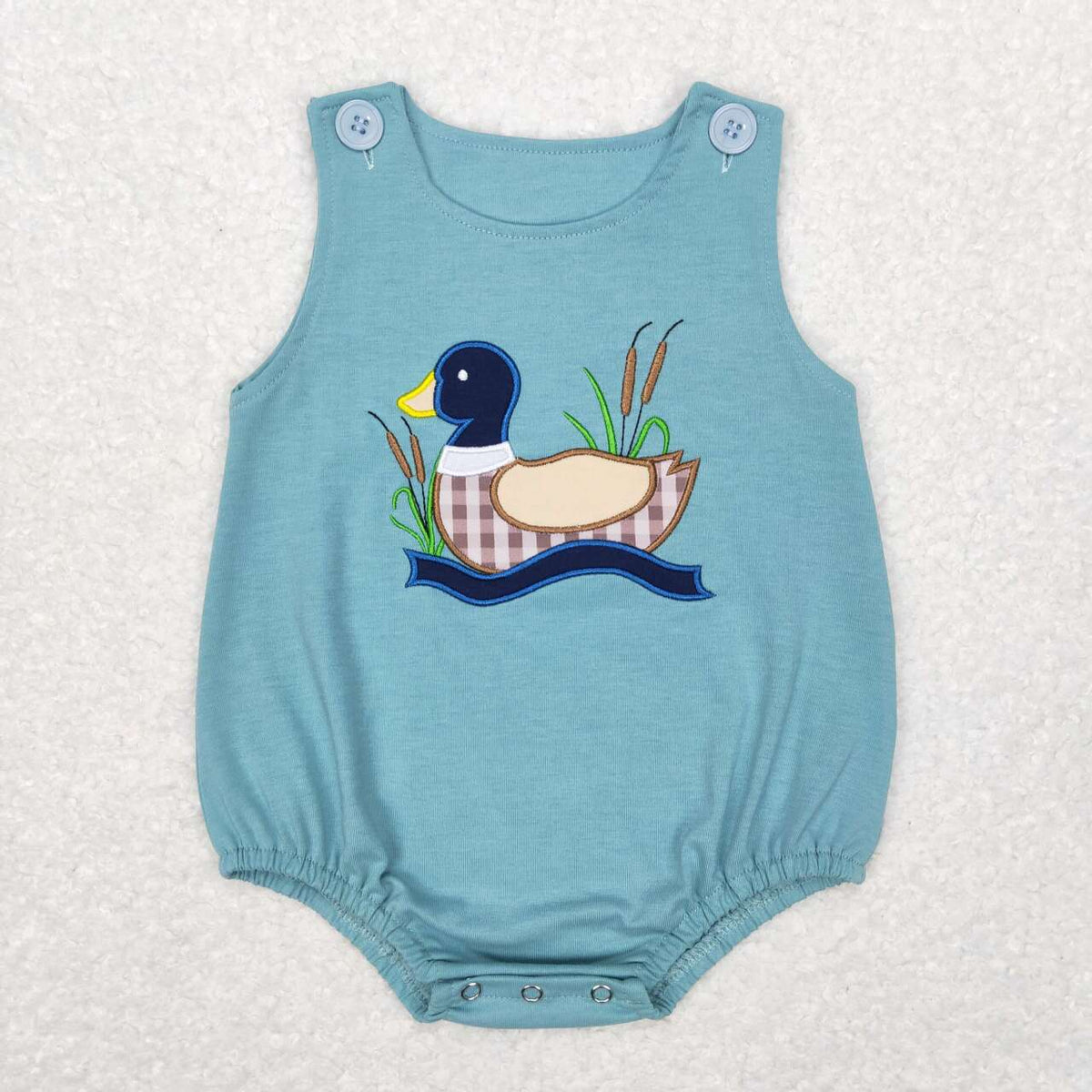 SR0590 Hunting mallard sleeveless boys romper