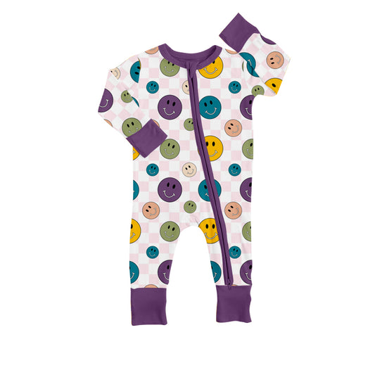 custom S 9.2 Smile purple kids romper