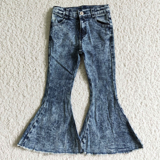 P0008 Blue Baby Girls Denim Jeans