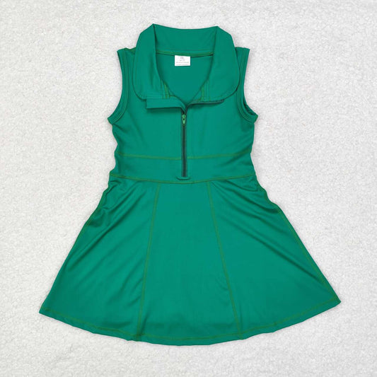 GSD1380 green sleeveless girls sportswear clothes