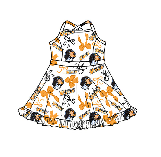 Custom Moq 3 Vols Bows Yoga Skorts Girls Dress