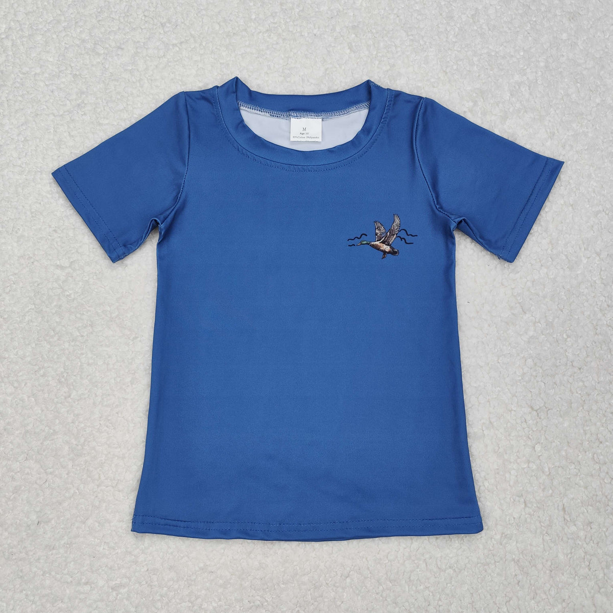 BT1150 Hunting mallard duck blue short sleeve boys top