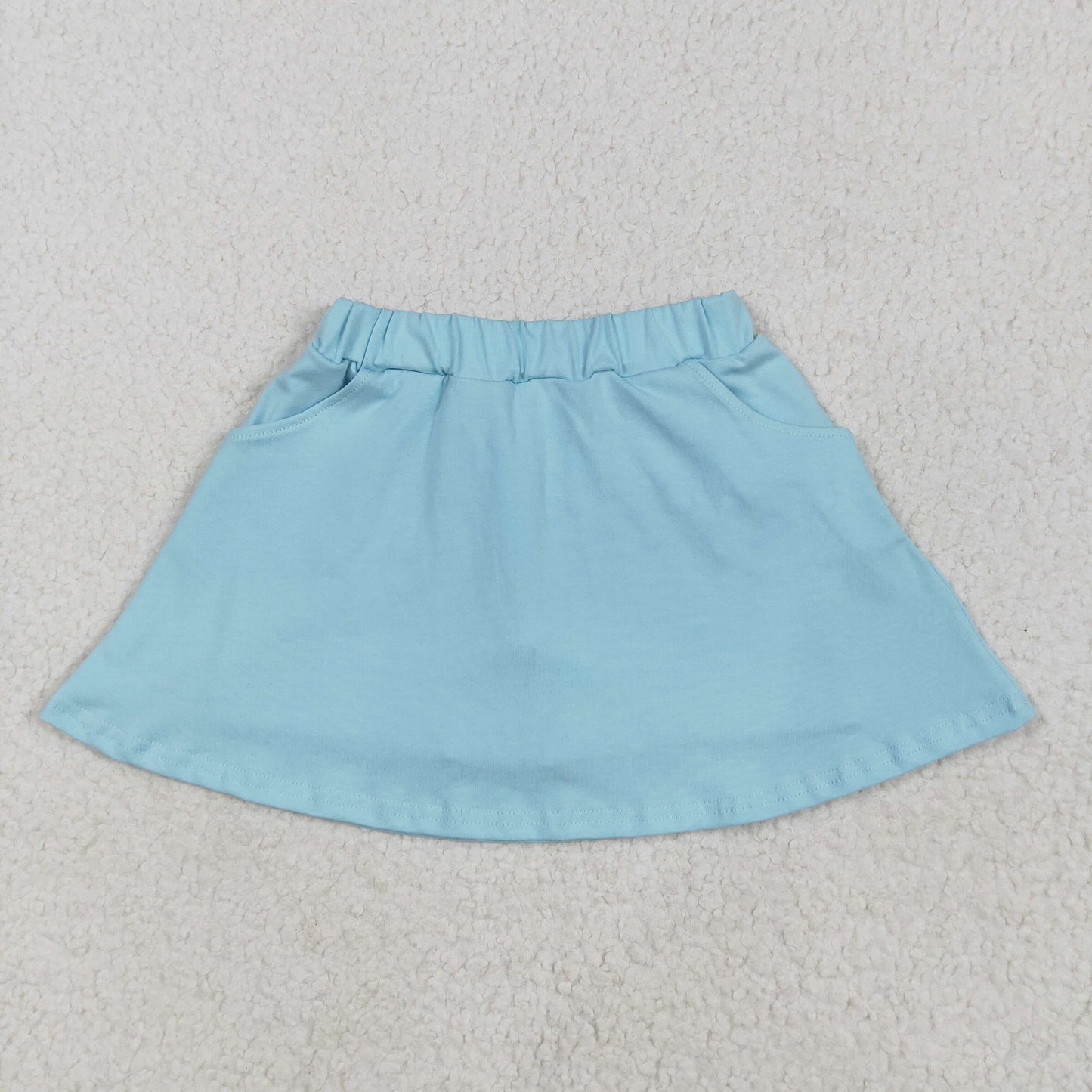 GLK0065 light blue skirt with shorts girls skirt