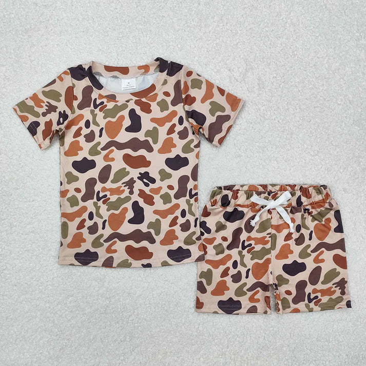 camo boys Summer set Sibling Clothes RTS