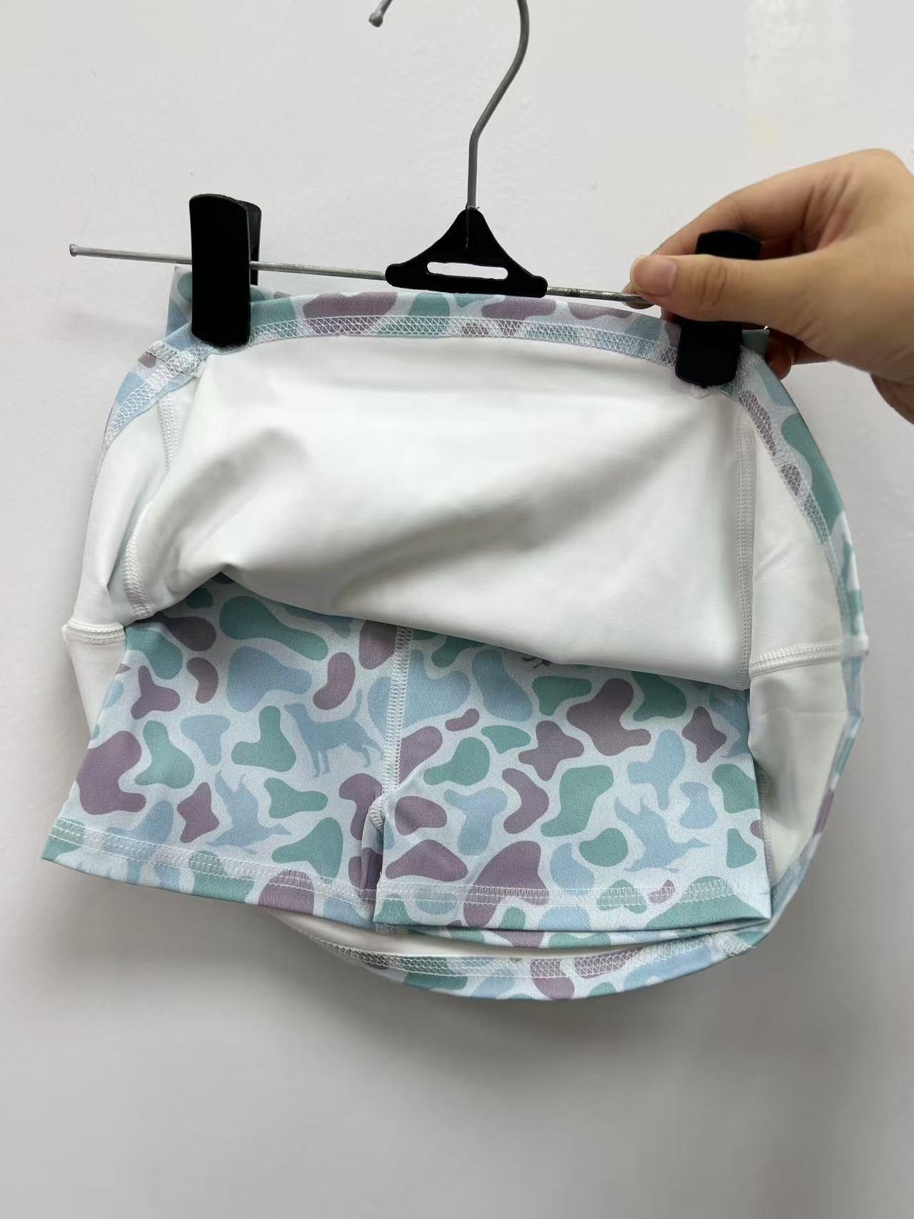 yoga hunting camo skirt skorts RTS sibling clothes