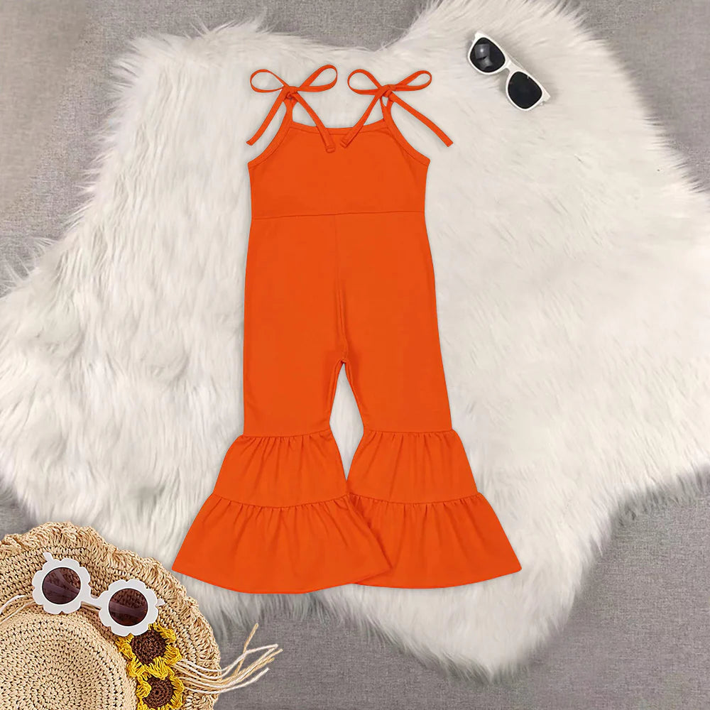 solid color cotton girls jumpsuits RTS Sibling Clothes