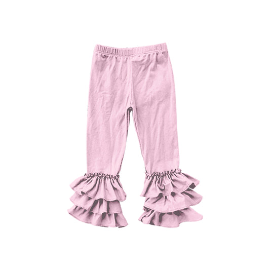 Custom Pink ruffles girls pants