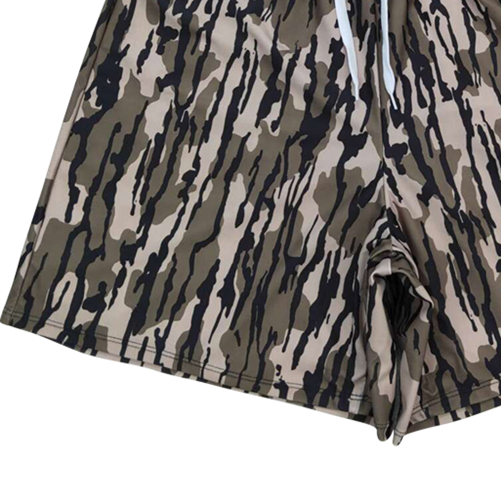 S0324 dark camo shorts adult swimming trunk