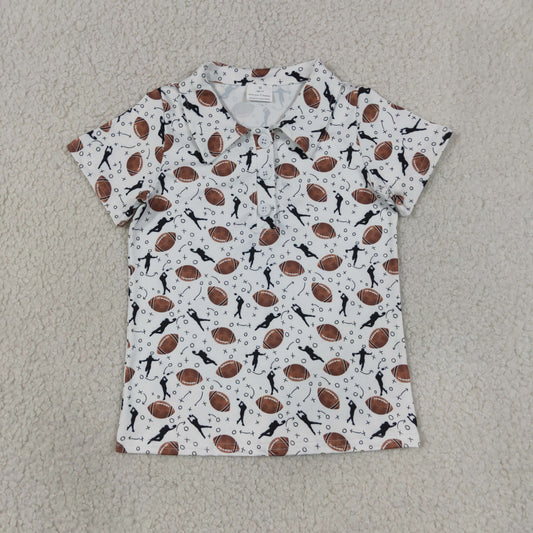 BT1324 football short sleeve boys top
