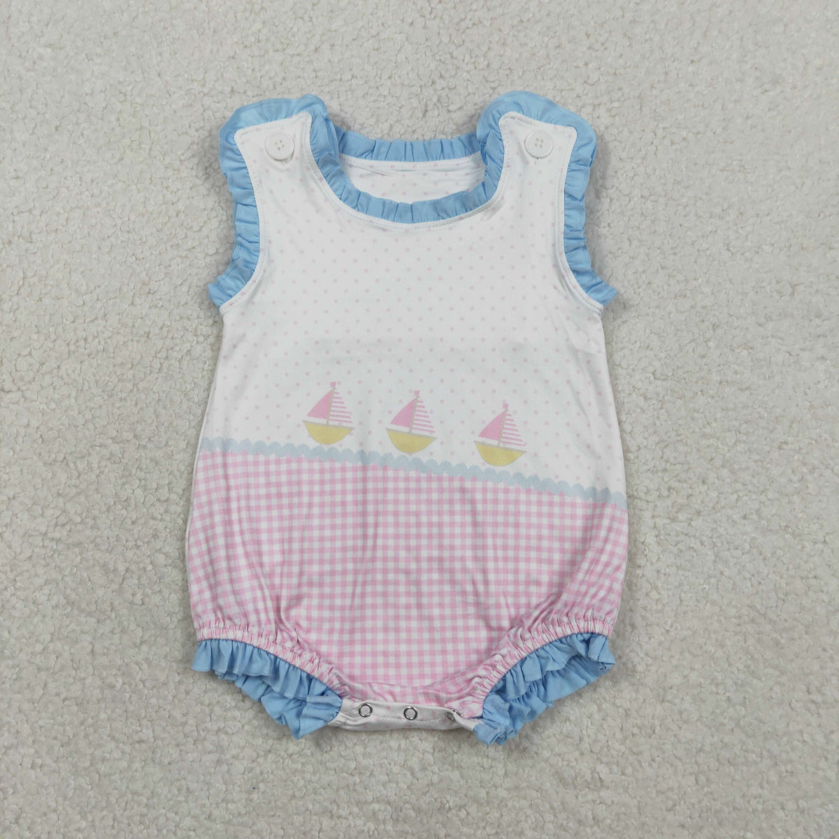 SR3755 Saltboat Pink Girls Romper