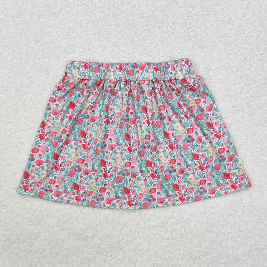 GLK0032 colorful flowers floral skirt girls dress