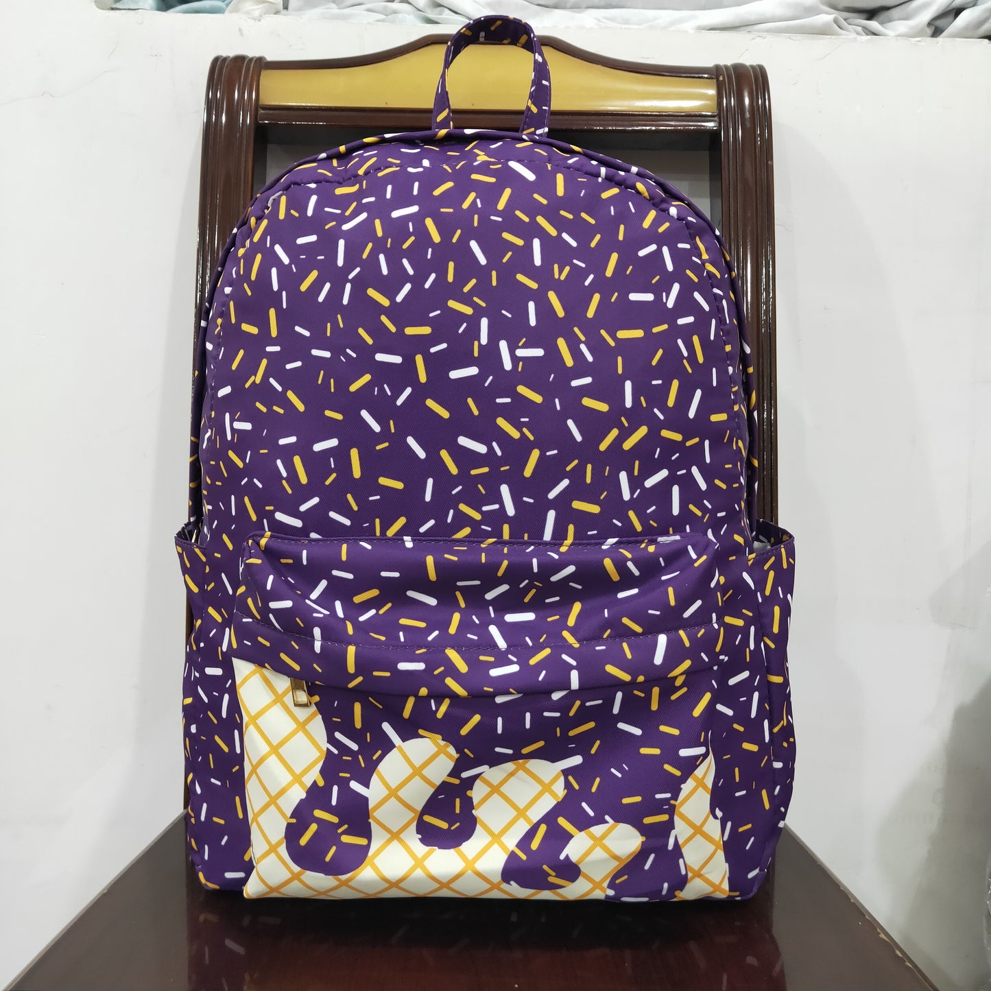 BA0327 Purple Sprinkles Kids Bags