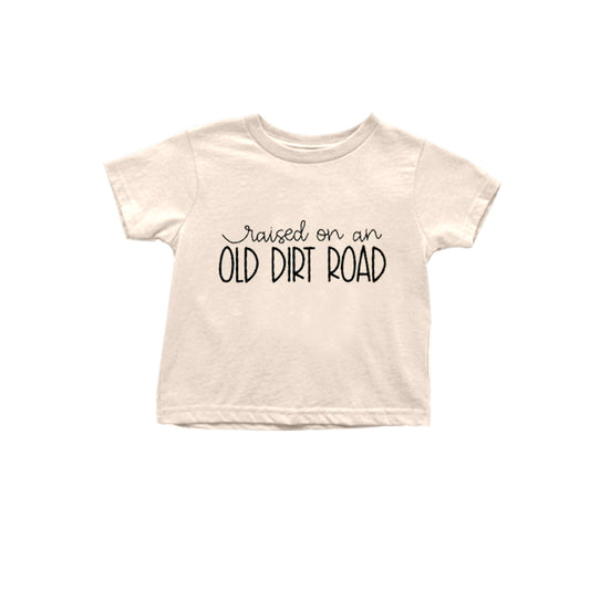custom Old Dirt Road Short Sleeve Kids Top