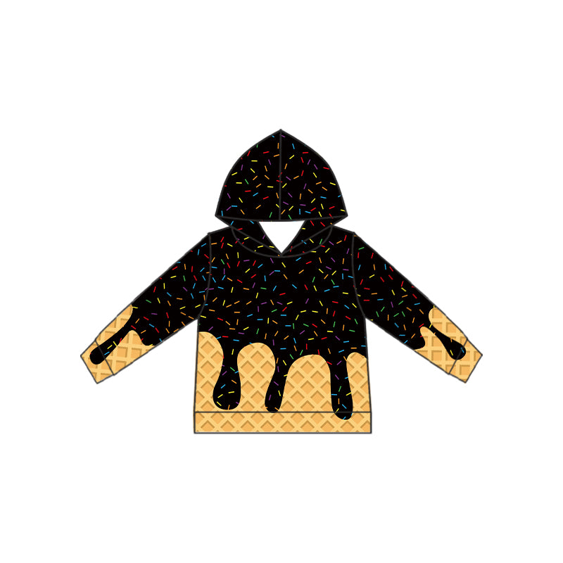 preorder BT1323 ice black purple hoodie long sleeve boys top