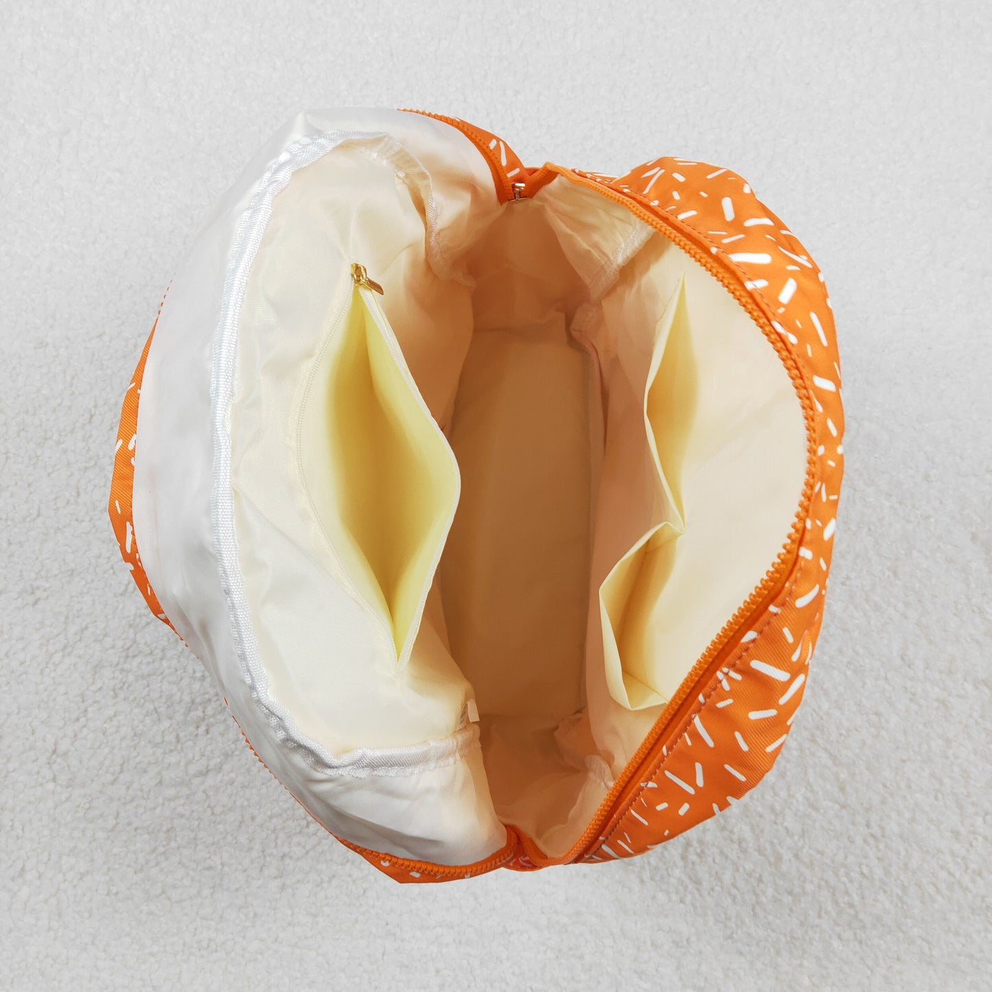 BA0339 orange sprinkles school bag