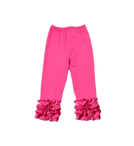 Custom S 10.18 Pink ruffles girls pants