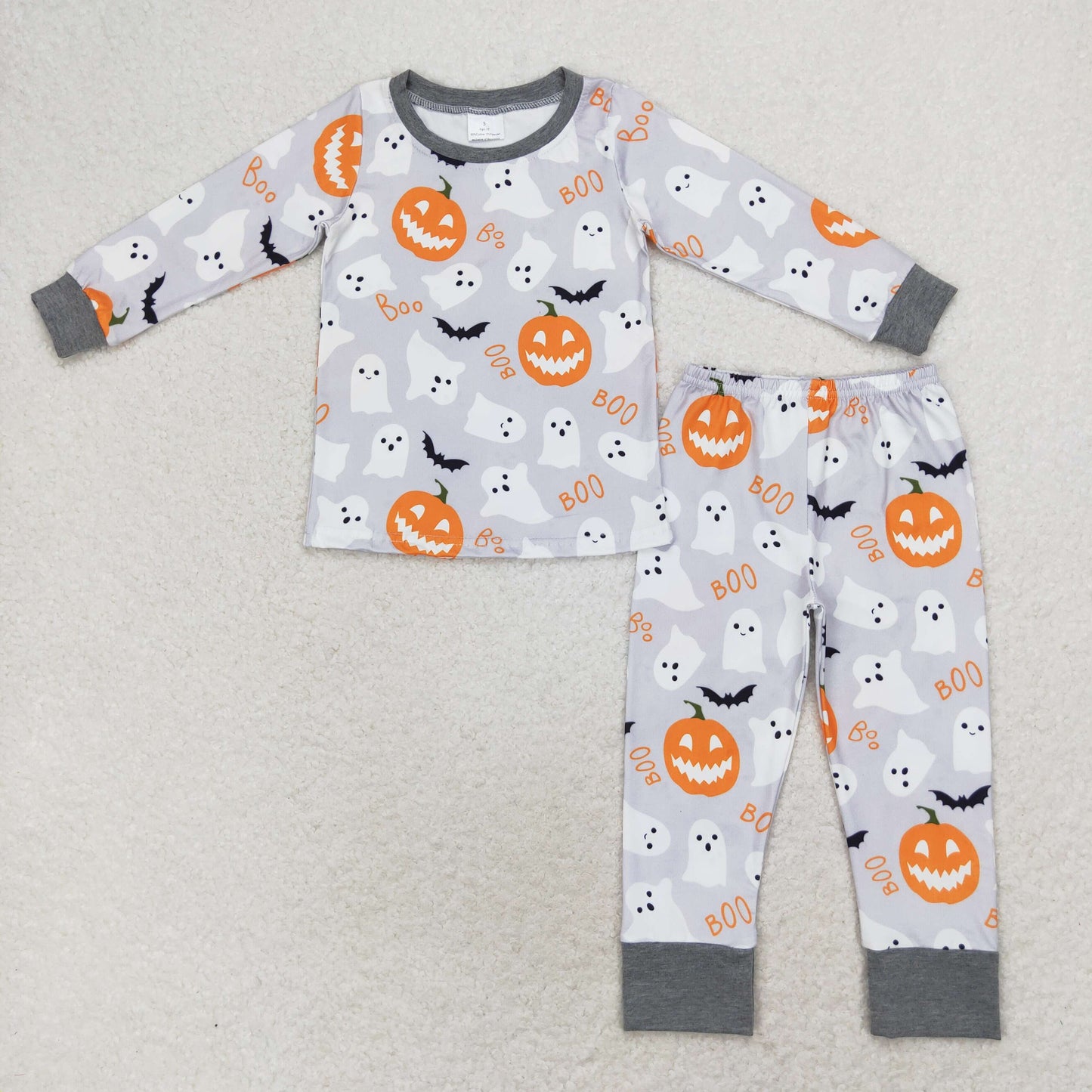 Halloween pumpkin pajamas RTS sibling clothes