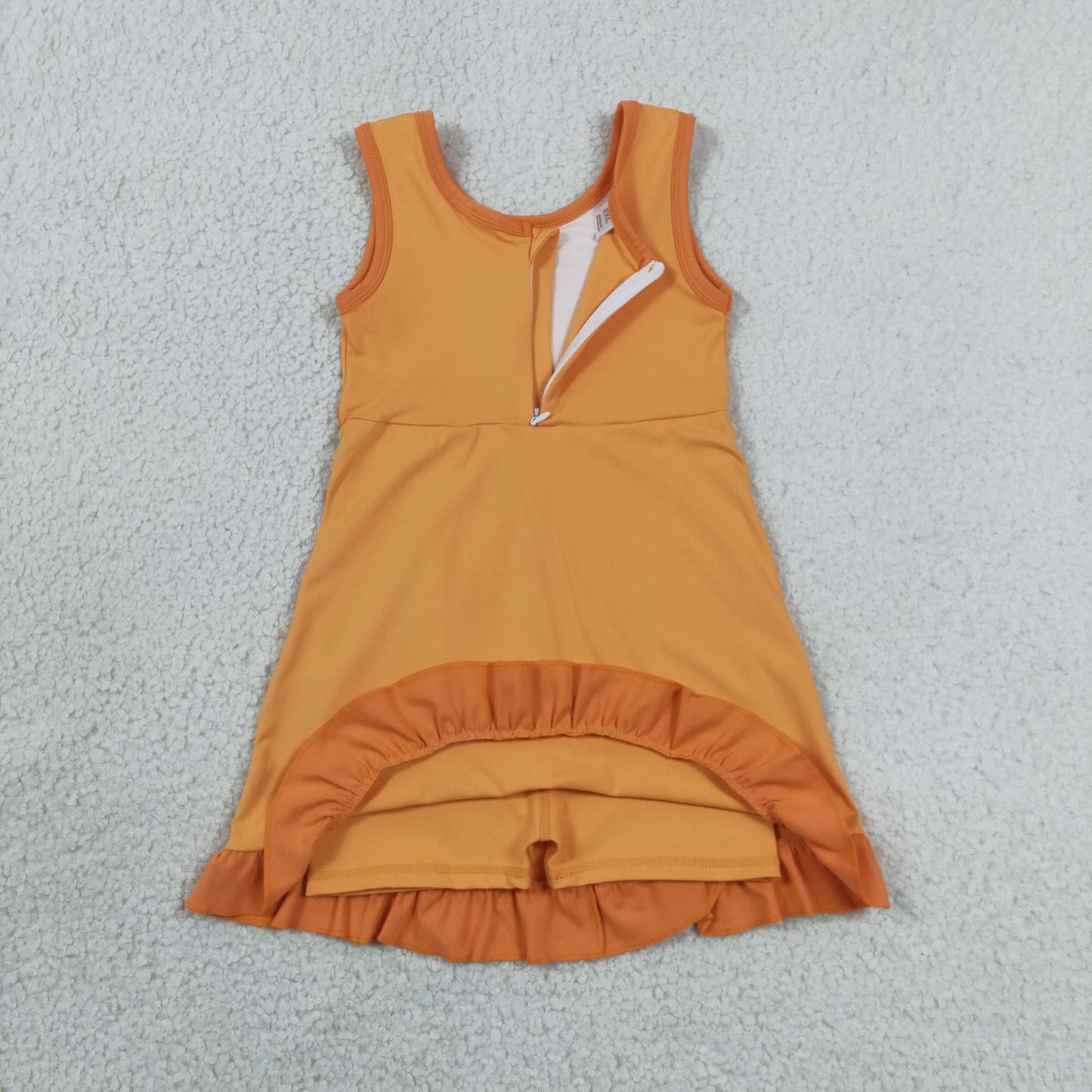 GSD4127 Yoga Orange Skorts Girls Dress