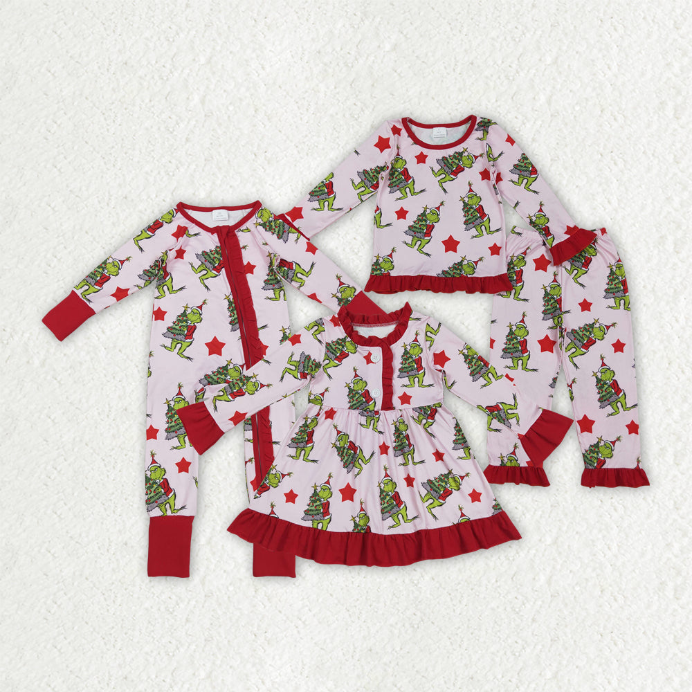 Christmas green face Sibling Clothes RTS sibling clothes