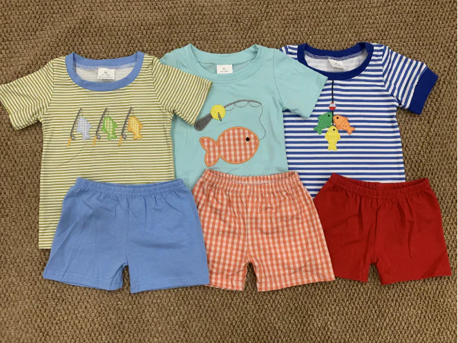 Embroidery fishing RTS Sibling Clothes