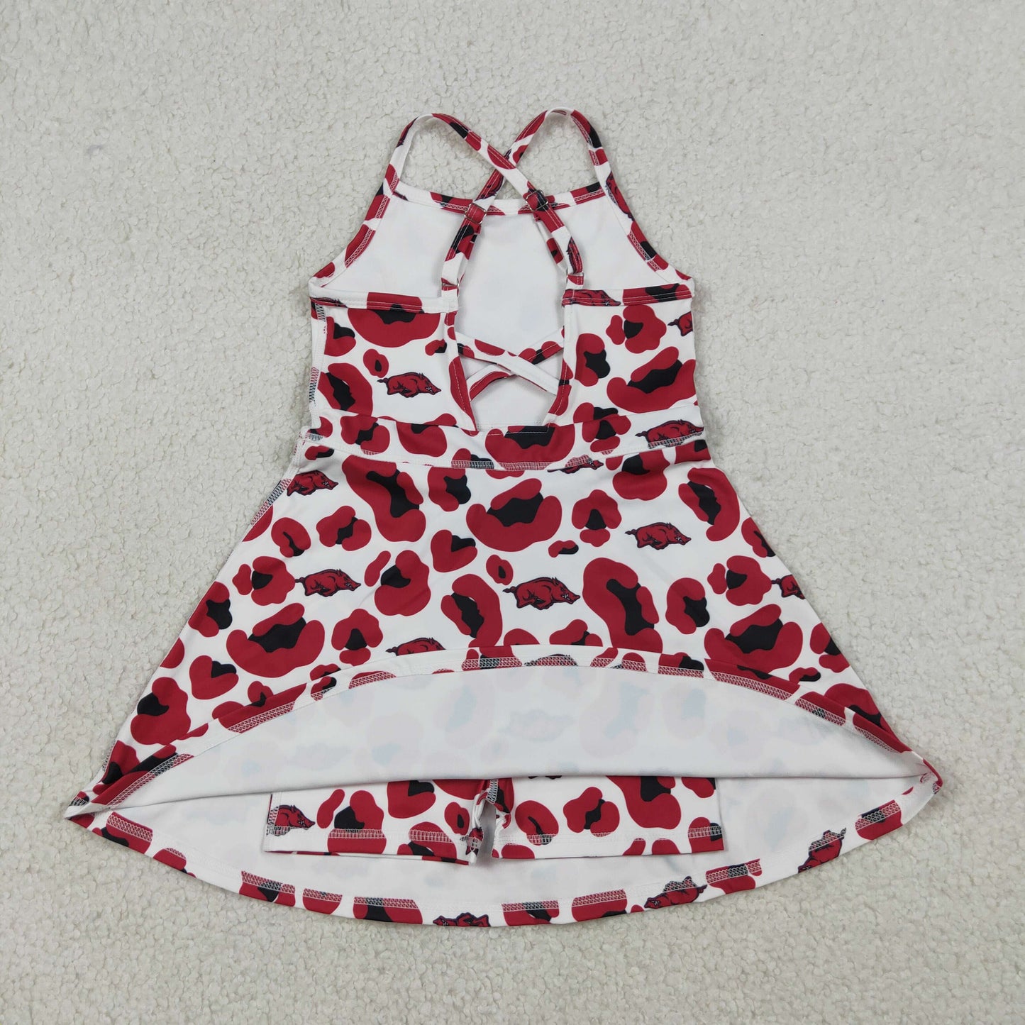 GSD3636 YogaTeam Camo Sleeveless Skorts Girls Dress