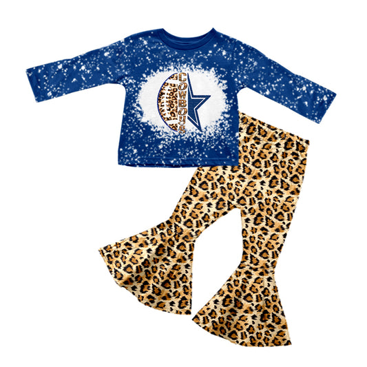 custom S 9.13 Red long sleeve leopard pants girls set