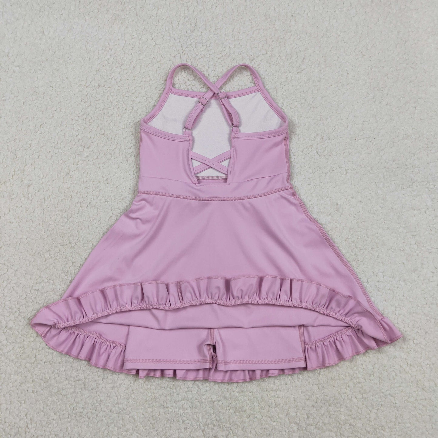 S0712 Yoga Purple Skorts Girls Dress