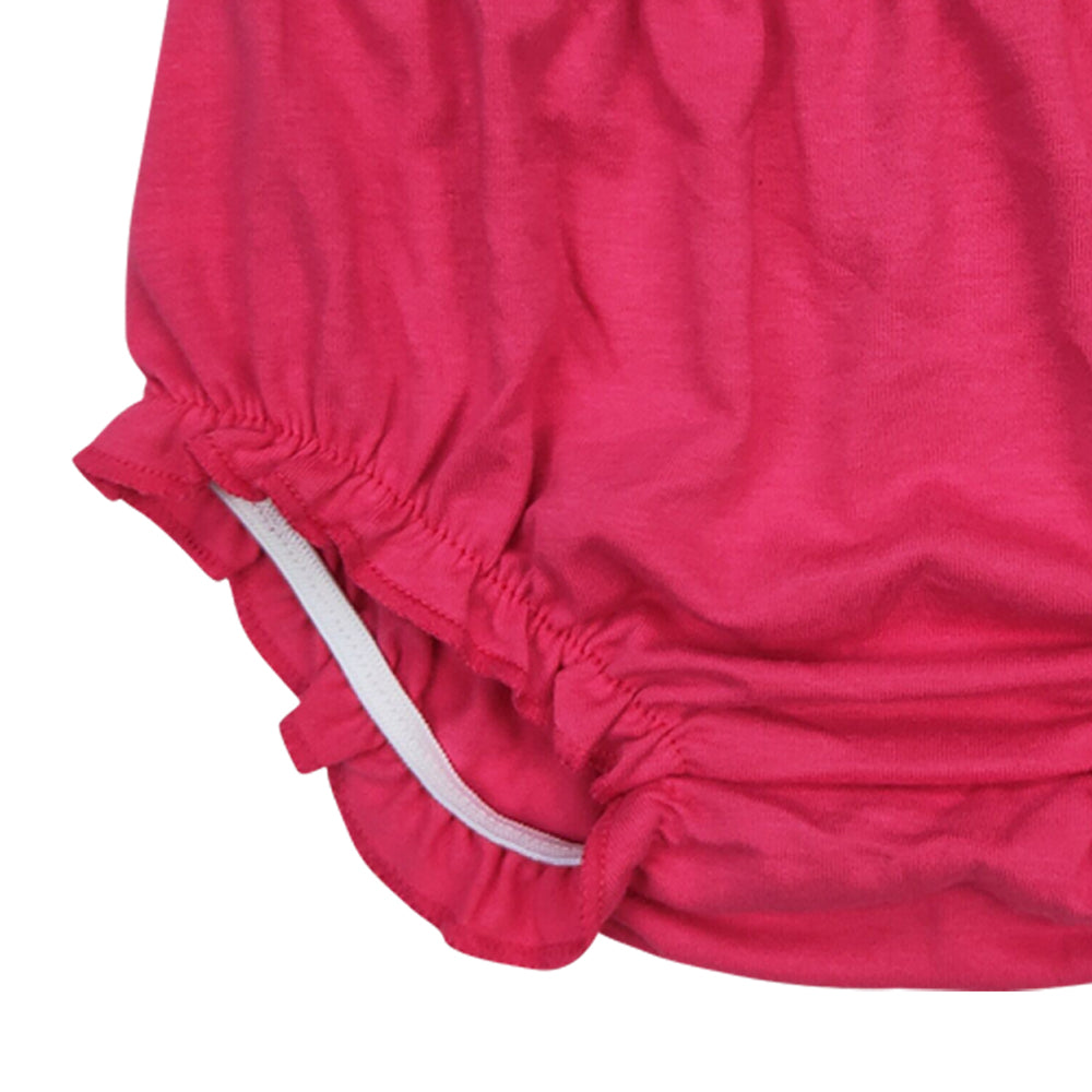 SS0248 hot pink girls baby bummies
