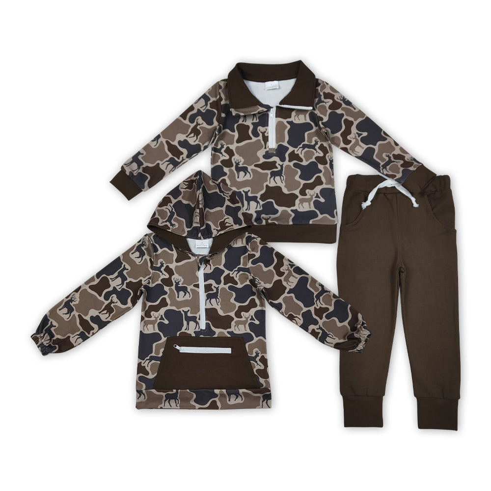 Hunting Camo Deer Zipper Hoodie/Set RTS Sibling Clothes