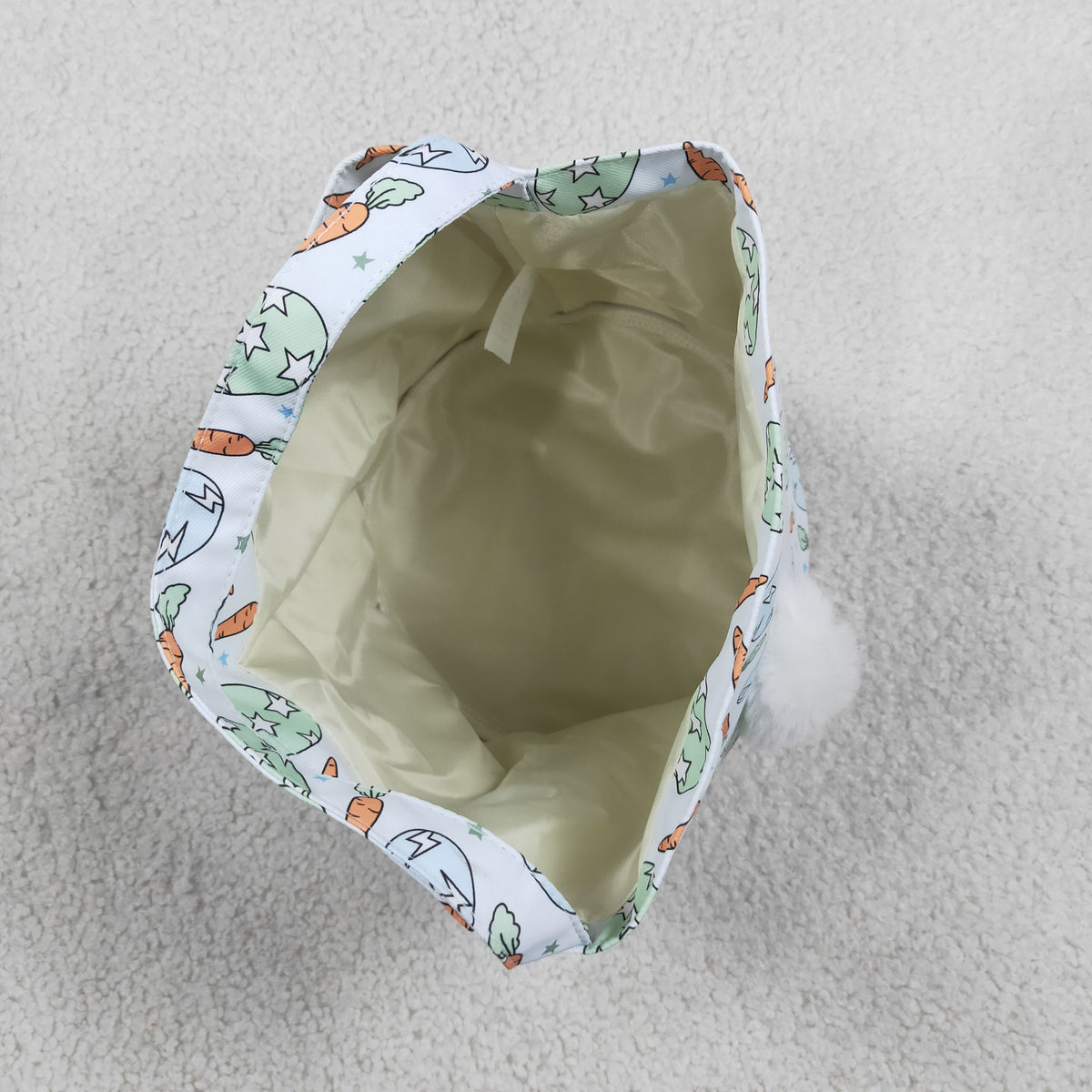 BA0468 Easter Carrot Egg Rabbit Basket Bag