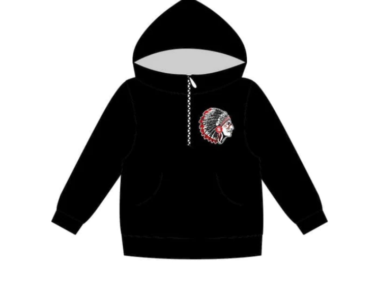 Custom S 8.17 Team black long sleeve hoodie adult top