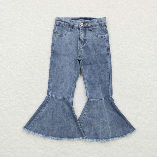 P0325 Blue denim pants girls pants