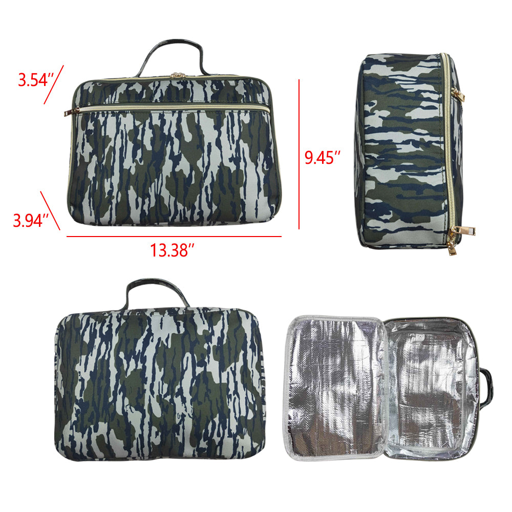 BA0228 green camo lunch bag