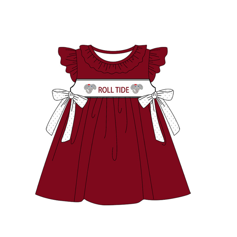 Custom Moq 3 Football Item Roll Tide Elephant Maroon sibling clothes