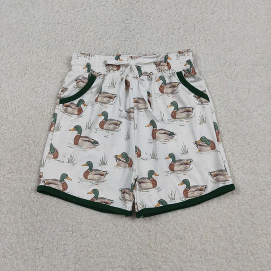 SS0677 huntig mallard duck boys shorts