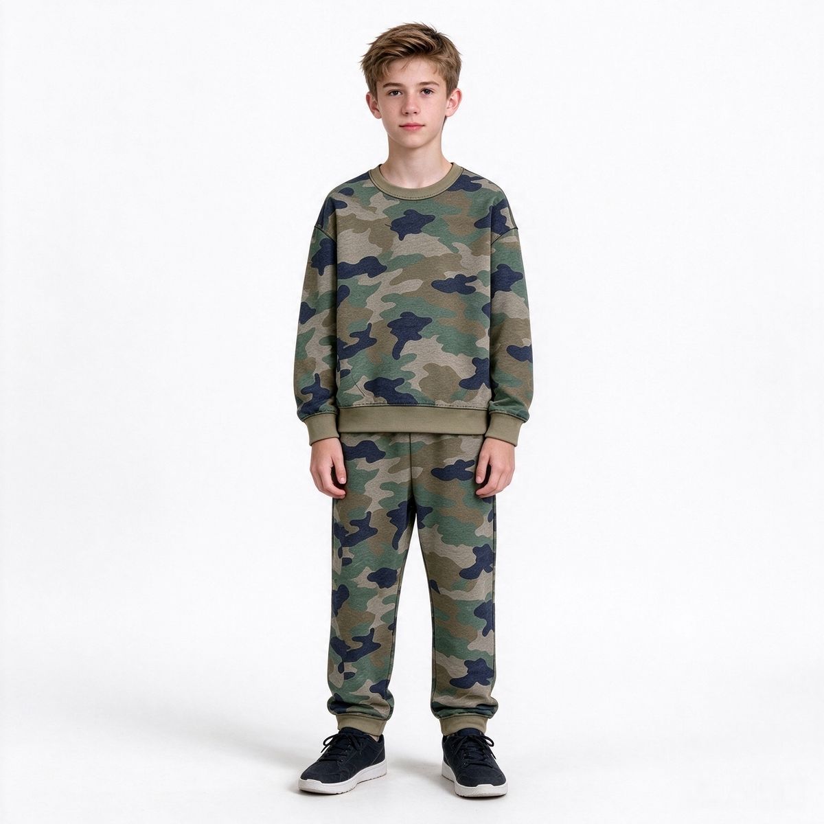 preorder BLP1643 Camo Long Sleeve Pants Boys Pajamas